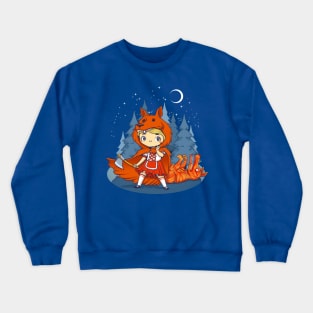 Red Hood Wolf Crewneck Sweatshirt